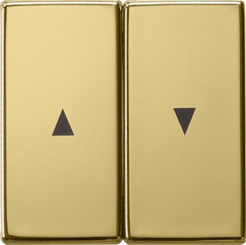 Лицевая панель Gira ClassiX для 2-кл. выключателя жалюзи латунь фото Лицевая панель Gira ClassiX для 2-кл. выключателя жалюзи латунь картинка